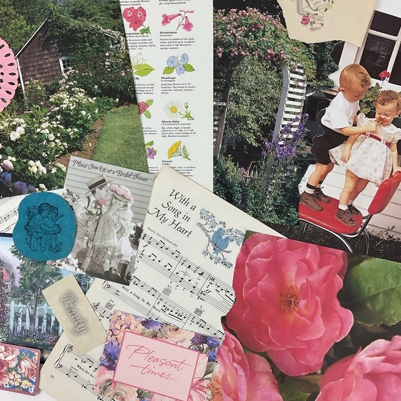 Vintage ephemera junk journal crafting lot mixed media art supplies - Picture 1 of 5